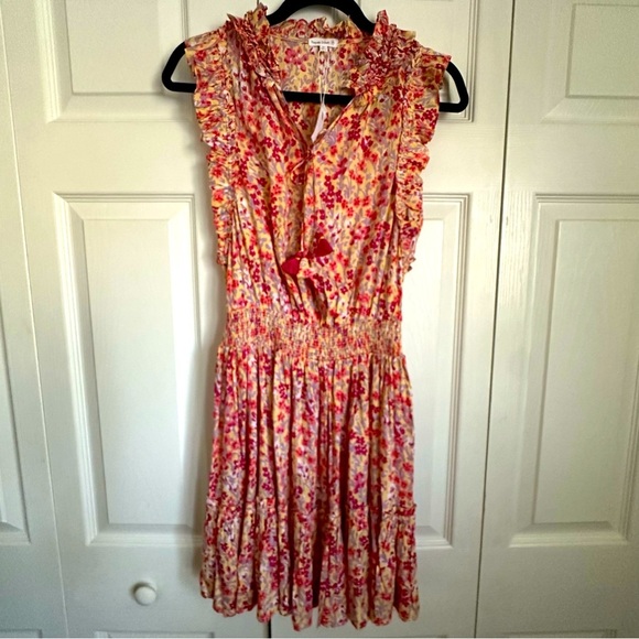 Poupette St. Barth Womens Triny Mini Dress Ruffles Floral Sz XS Bloomcore Girly - Picture 3 of 14